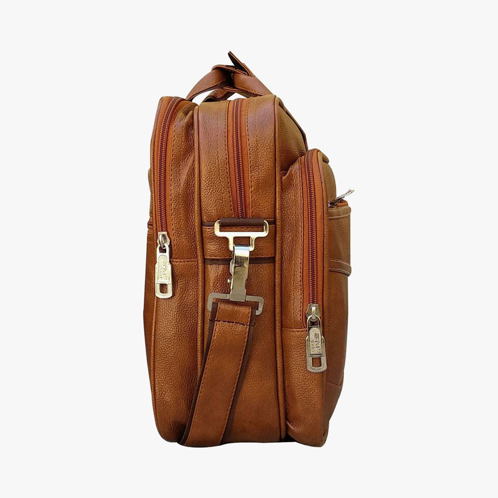 Loggin Synthetic Leather Laptop Executive Bag - Image 3